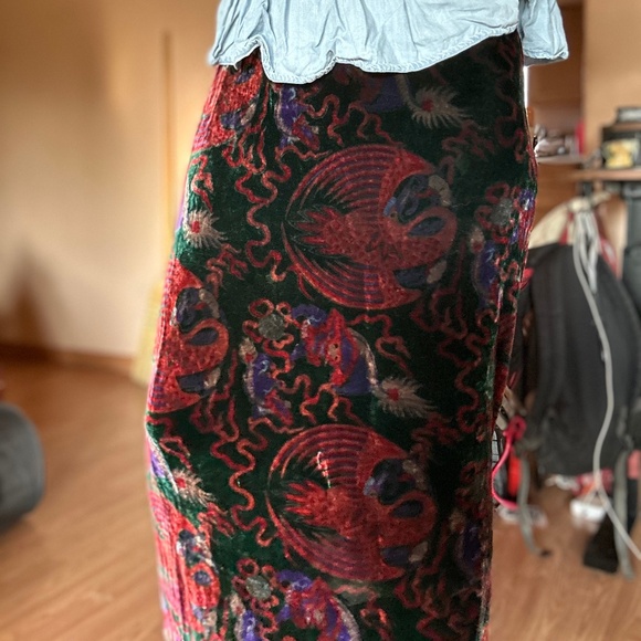 Citron Santa Monica Collection Silk Phoenix Skirt - Picture 2 of 15